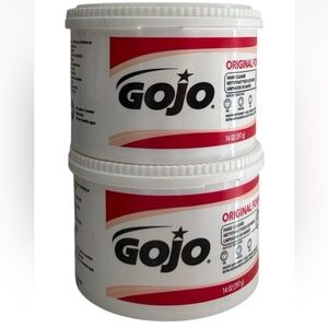 (2) Gojo Original Formula Hand Cleaner 14oz 1109 Oil Grease Tar Red Label